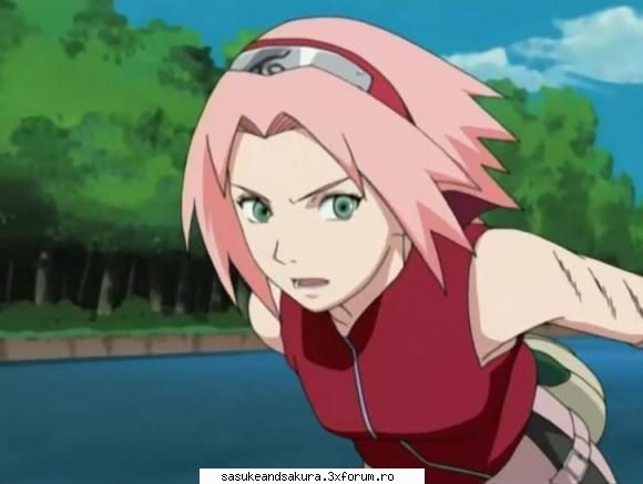Sakura Haruno - Jutsu * Tehnica braţului puternic * Impactul - Naruto